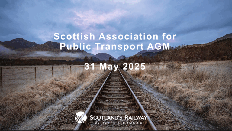 Scott Prentice, Strategy and Planning Director, ScotRail speaking at SAPT AGM